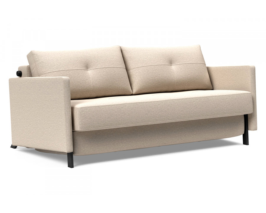 Innovation Living Cubed Queen Size Sofa Bed with Arms - 584 Argus Natural