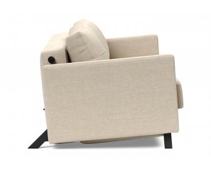 Innovation Living Cubed Queen Size Sofa Bed with Arms - 586 Phobos Latte