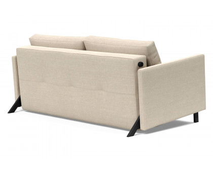 Innovation Living Cubed Queen Size Sofa Bed with Arms - 586 Phobos Latte