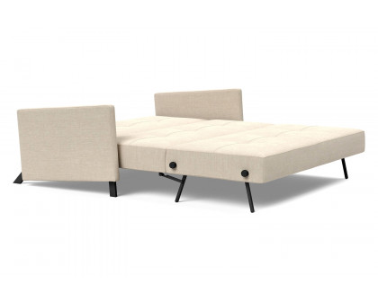 Innovation Living Cubed Queen Size Sofa Bed with Arms - 586 Phobos Latte