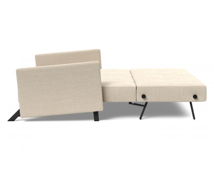 Innovation Living Cubed Queen Size Sofa Bed with Arms - 586 Phobos Latte