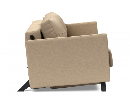 Innovation Living Cubed Queen Size Sofa Bed with Arms - 587 Phobos Mocha