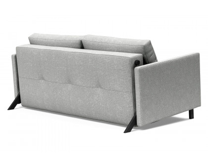 Innovation Living Cubed Queen Size Sofa Bed with Arms - 590 Micro Check Gray