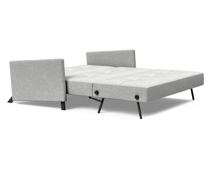 Innovation Living Cubed Queen Size Sofa Bed with Arms - 590 Micro Check Gray