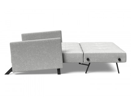 Innovation Living Cubed Queen Size Sofa Bed with Arms - 590 Micro Check Gray