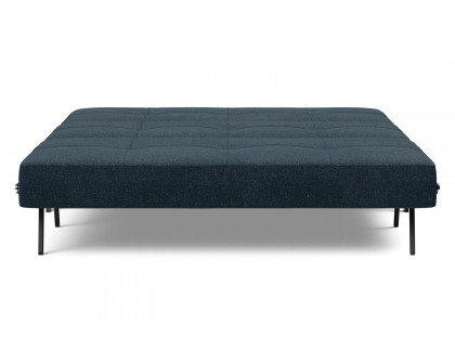 Innovation Living Cubed Queen Size Sofa Bed with Chrome Legs - 515 Nist Blue