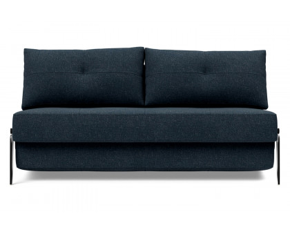 Innovation Living Cubed Queen Size Sofa Bed with Alu Legs - 515 Nist Blue