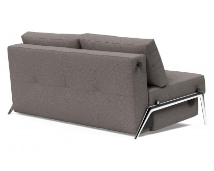 Innovation Living Cubed Queen Size Sofa Bed with Alu Legs - 521 Mixed Dance Gray