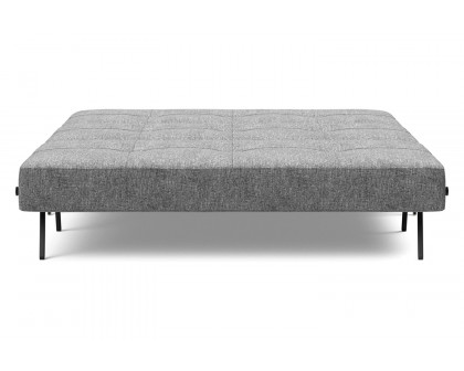 Innovation Living Cubed Queen Size Sofa Bed with Alu Legs - 563 Twist Charcoal