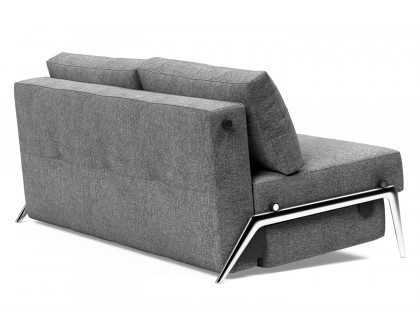 Innovation Living Cubed Queen Size Sofa Bed with Alu Legs - 563 Twist Charcoal