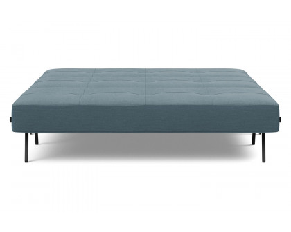 Innovation Living Cubed Queen Size Sofa Bed with Alu Legs - 573 Vivus Dusty Blue