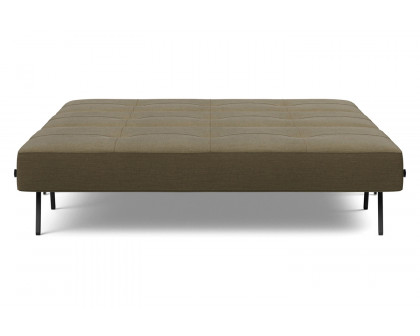 Innovation Living Cubed Queen Size Sofa Bed with Alu Legs - 575 Vivus Dusty Olive