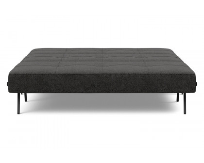 Innovation Living Cubed Queen Size Sofa Bed with Alu Legs - 577 Kenya Dark Gray