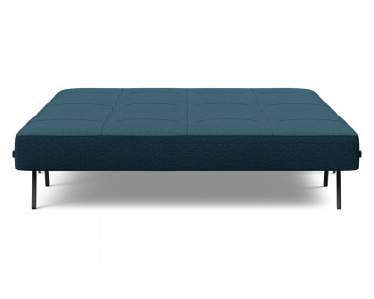 Innovation Living Cubed Queen Size Sofa Bed with Alu Legs - 580 Argus Navy Blue