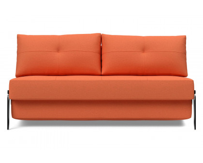 Innovation Living Cubed Queen Size Sofa Bed with Alu Legs - 581 Argus Rust