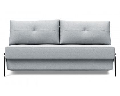 Innovation Living Cubed Queen Size Sofa Bed with Alu Legs - 583 Argus Gray