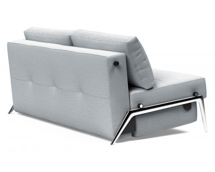 Innovation Living Cubed Queen Size Sofa Bed with Alu Legs - 583 Argus Gray