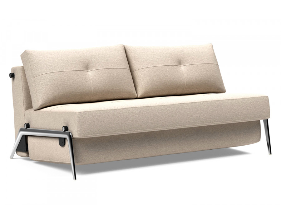 Innovation Living Cubed Queen Size Sofa Bed with Alu Legs - 584 Argus Natural