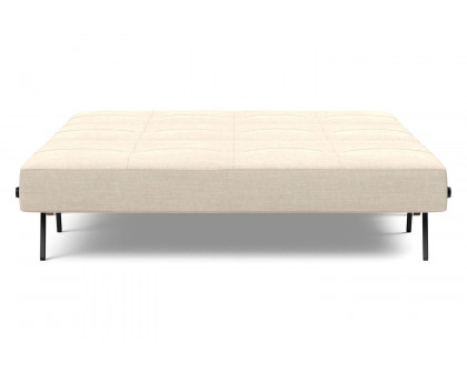 Innovation Living Cubed Queen Size Sofa Bed with Dark Wood Legs - 586 Phobos Latte