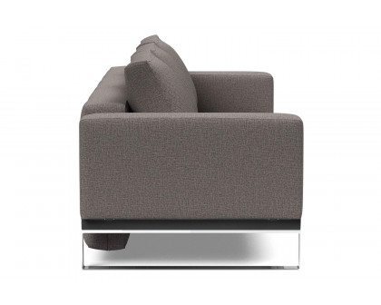 Innovation Living Cassius Quilt Chrome Sofa Bed - 521 Mixed Dance Gray