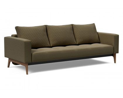 Innovation Living - Cassius Quilt Dark Wood Sofa Bed