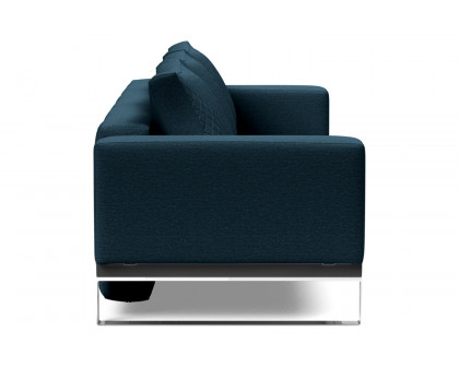 Innovation Living Cassius Quilt Chrome Sofa Bed - 580 Argus Navy Blue