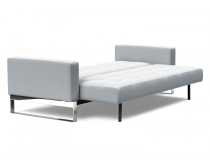 Innovation Living Cassius Quilt Chrome Sofa Bed - 583 Argus Gray