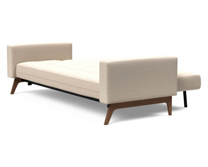 Innovation Living Cassius Quilt Dark Wood Sofa Bed - 584 Argus Natural