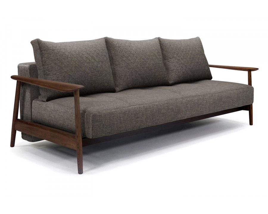 Innovation Living Caluma Sofa Bed Smoked Oak - 216 Flashtex Dark Gray