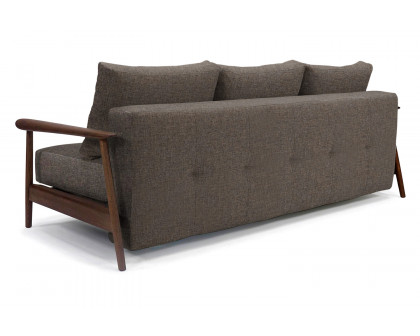 Innovation Living Caluma Sofa Bed Smoked Oak - 216 Flashtex Dark Gray