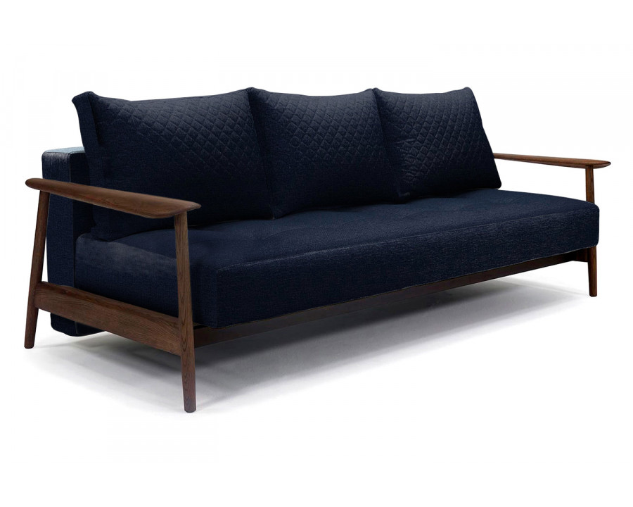 Innovation Living Caluma Sofa Bed Smoked Oak - 528 Mixed Dance Blue