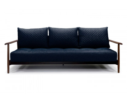 Innovation Living Caluma Sofa Bed Smoked Oak - 528 Mixed Dance Blue