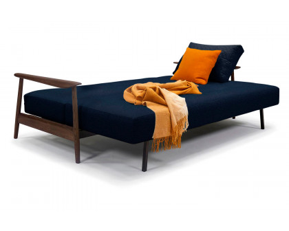 Innovation Living Caluma Sofa Bed Smoked Oak - 528 Mixed Dance Blue