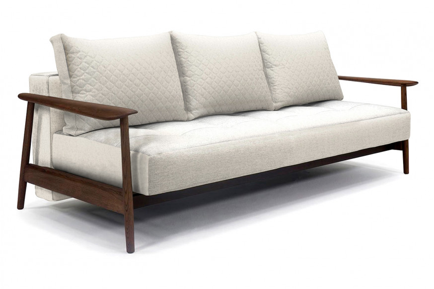 Innovation Living™ Caluma Sofa Bed Smoked Oak - 531 Bouclé Off White