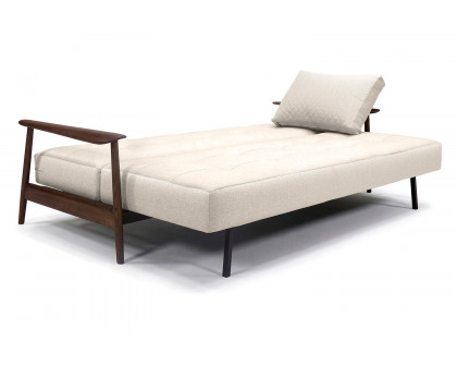 Innovation Living™ Caluma Sofa Bed Smoked Oak - 531 Bouclé Off White