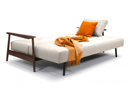 Innovation Living™ Caluma Sofa Bed Smoked Oak - 531 Bouclé Off White