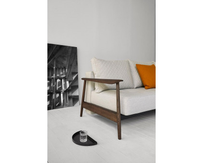 Innovation Living™ Caluma Sofa Bed Smoked Oak - 531 Bouclé Off White