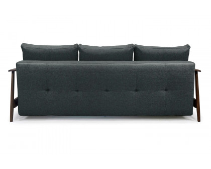 Innovation Living Caluma Sofa Bed Smoked Oak - 534 Bouclé Black Raven