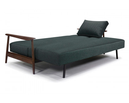 Innovation Living Caluma Sofa Bed Smoked Oak - 534 Bouclé Black Raven