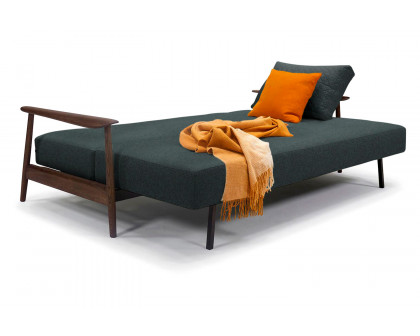 Innovation Living Caluma Sofa Bed Smoked Oak - 534 Bouclé Black Raven