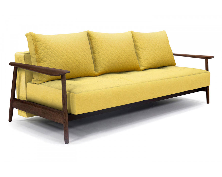 Innovation Living Caluma Sofa Bed Smoked Oak - 554 Soft Mustard Flower