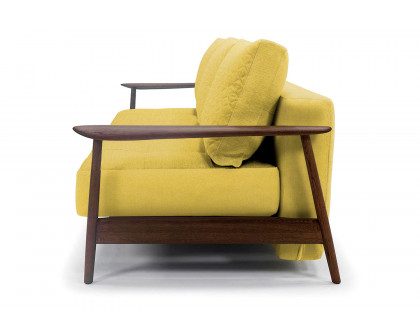 Innovation Living Caluma Sofa Bed Smoked Oak - 554 Soft Mustard Flower