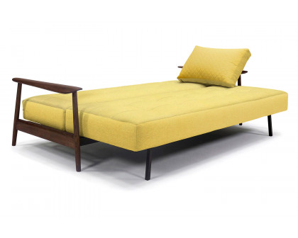 Innovation Living Caluma Sofa Bed Smoked Oak - 554 Soft Mustard Flower