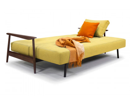 Innovation Living Caluma Sofa Bed Smoked Oak - 554 Soft Mustard Flower