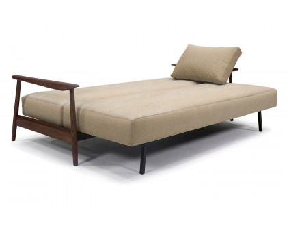 Innovation Living Caluma Sofa Bed Smoked Oak - 571 Vivus Dusty Sand