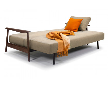 Innovation Living Caluma Sofa Bed Smoked Oak - 571 Vivus Dusty Sand