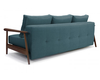 Innovation Living Caluma Sofa Bed Smoked Oak - 573 Vivus Dusty Blue