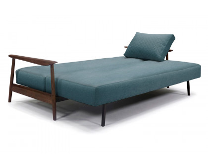 Innovation Living Caluma Sofa Bed Smoked Oak - 573 Vivus Dusty Blue