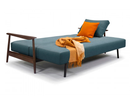 Innovation Living Caluma Sofa Bed Smoked Oak - 573 Vivus Dusty Blue