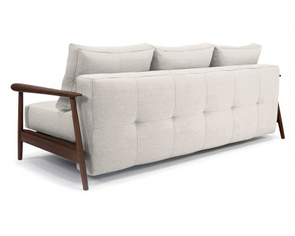 Innovation Living Caluma Sofa Bed Smoked Oak - 574 Vivus Dusty Off White